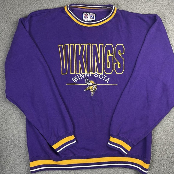 LOGO 7 Other - Vintage 90s Minnesota Vikings Logo 7 Crewneck NFL Football Sweater Size XL